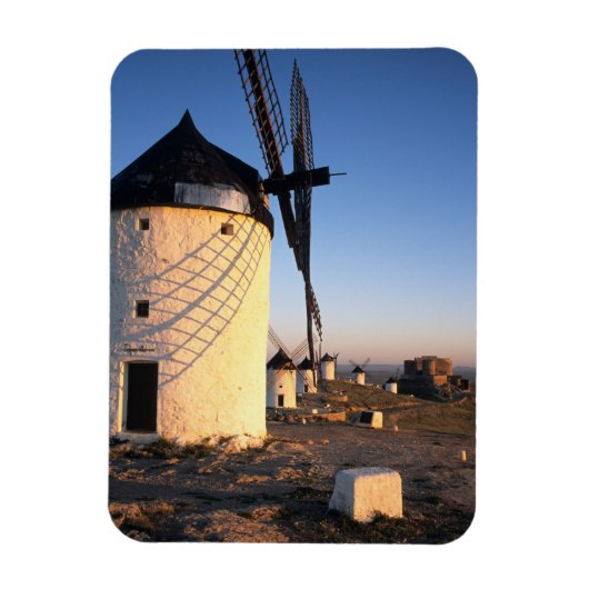Consuegra, La Mancha,スペイン,風車 マグネット (縦)