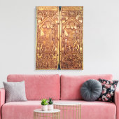 Consular diptych Anastasius carved キャンバスプリント (インサイチュ (リビング))