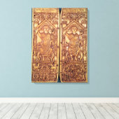 Consular diptych Anastasius carved キャンバスプリント (インサイチュ (ウッドフロア))