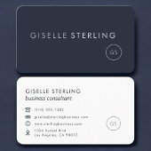 Consultant Navy Blue Professional 名刺