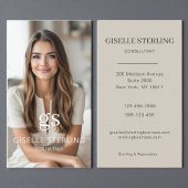 Consultant Photo Taupe Beige Professional 名刺