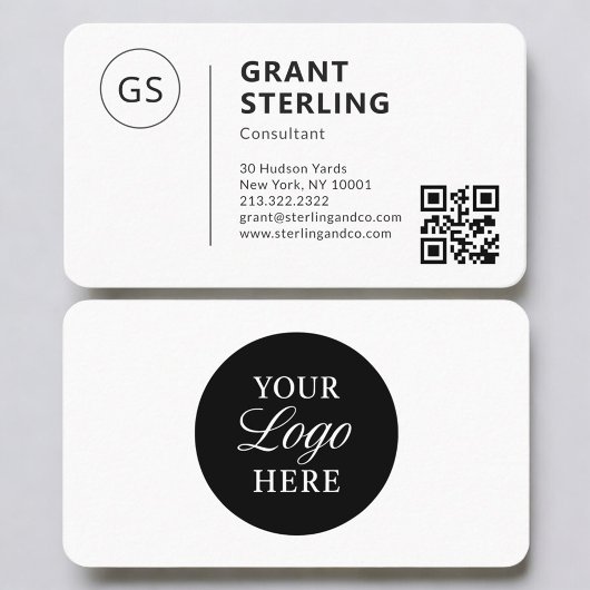 Consultant QR Code Logo Professional 名刺