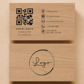 Consultant Wood Professional QR Code 名刺