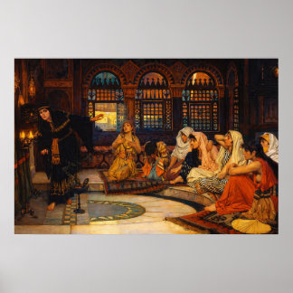 Consulting the Oracle by John William Waterhouse ポスター