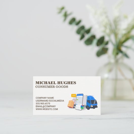 Consumer Truck Deliveries | Driver 名刺 (スタンド正面)