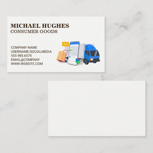 Consumer Truck Deliveries | Driver 名刺 (正面/裏面)