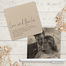 Consumerary Love Photo感謝してい結婚s サンキューカード