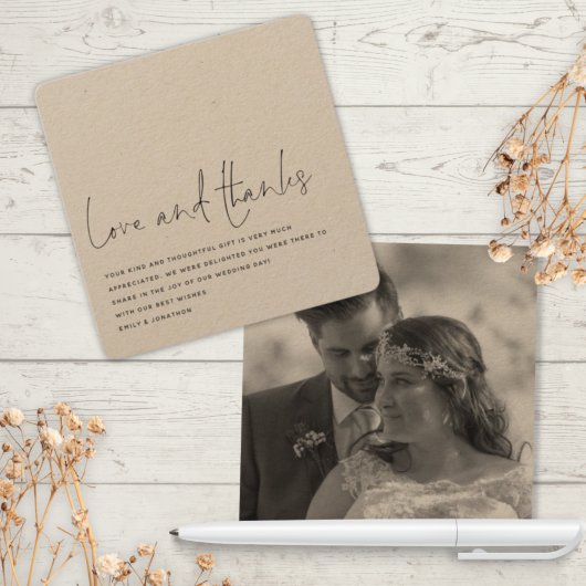 Consumerary Love Photo感謝してい結婚s サンキューカード