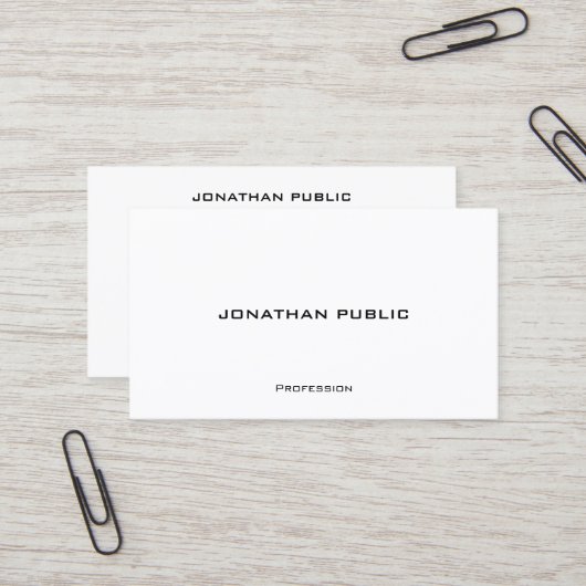 Contact With Us Modern Minimalist Template Elegant 名刺 (正面/裏面インサイチュ)