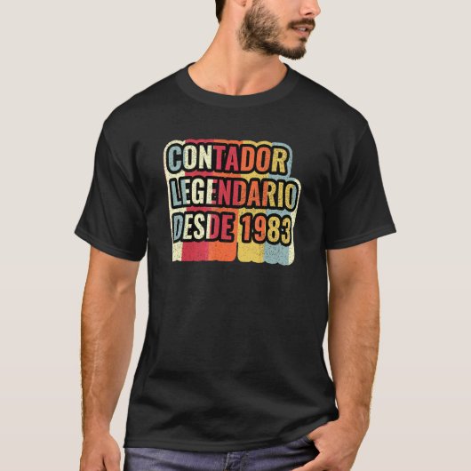 Contador Legendario Desde 1983   Accountant Tシャツ (正面)