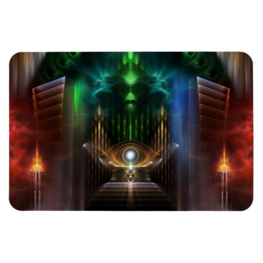 Contemplating Oz Fractal Art Flexible Magnet マグネット (横)
