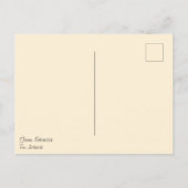 Contemporâneo Dourado Ilustrado Flor Lua Colagem ポストカード (裏面)