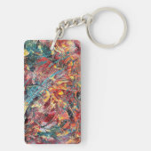 Contemporary Abstract Art Keychain キーホルダー (裏面)