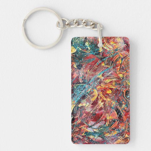 Contemporary Abstract Art Keychain キーホルダー (正面)