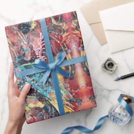 Contemporary Abstract Art Wrapping Paper ラッピングペーパー