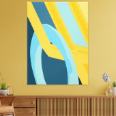 Contemporary Abstract Geometric Harmony キャンバスプリント (インサイチュ (リビング))