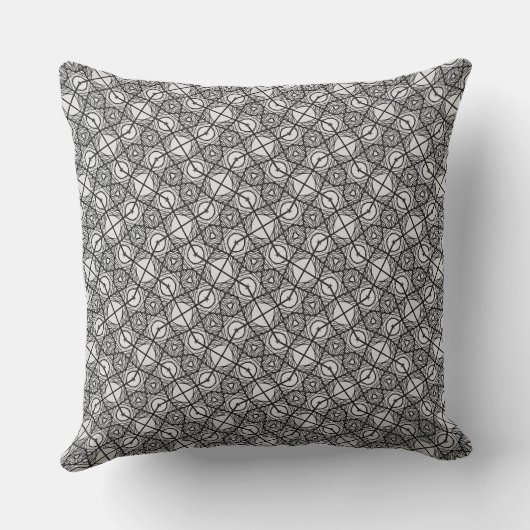 Contemporary Abstract Line Art Decorative Cushion クッション (裏面)