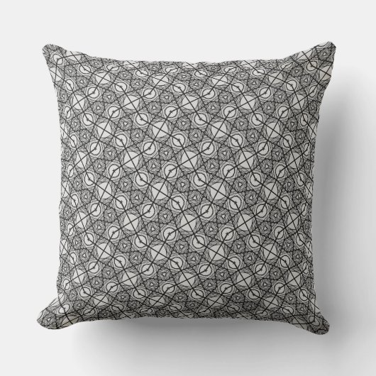 Contemporary Abstract Line Art Decorative Cushion クッション (正面)