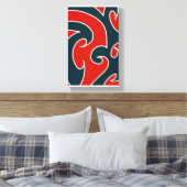 Contemporary Abstract Maori Art work 14 by RRW キャンバスプリント (インサイチュ (寝室))