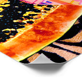 Contemporary art collage. Mix stylish texturesart, ポスター (角)