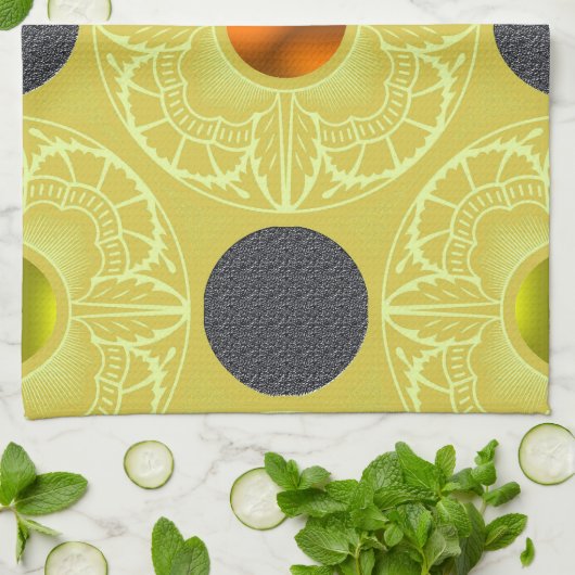 Contemporary Art Deco–Inspired  キッチンタオル (折り畳み)