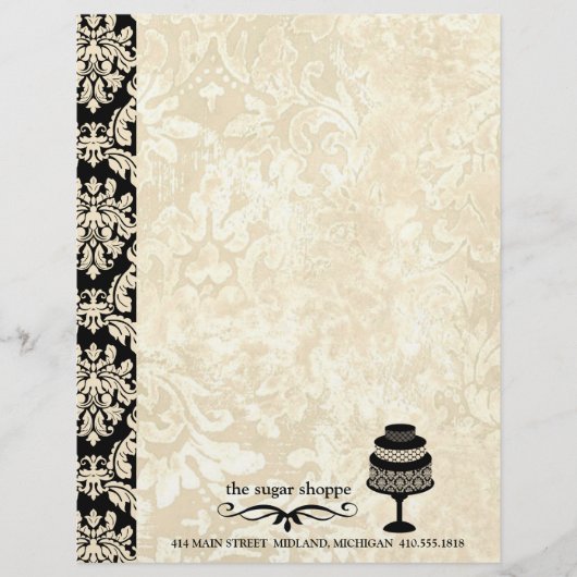 Contemporary Bakery Companyレターヘッドテンプレート レターヘッド (正面)