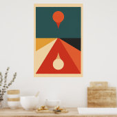 Contemporary Bauhaus art ポスター (キッチン)