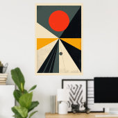 Contemporary Bauhaus art ポスター (ホームオフィス)