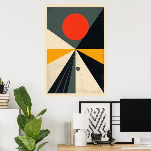 Contemporary Bauhaus art ポスター (ホームオフィス)