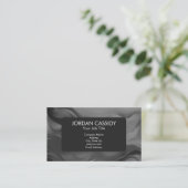 Contemporary Black And White Your Logo Simple 名刺 (スタンド正面)