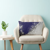 Contemporary Blue and Grey Decorative ランバークッション (椅子)