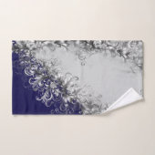  Contemporary Blue Grey Towel Set バスタオルセット (ハンドタオル)