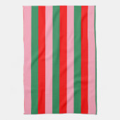 Contemporary Christmas Stripes  キッチンタオル (縦)