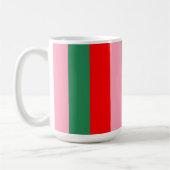 Contemporary Christmas Stripes  コーヒーマグカップ (左)