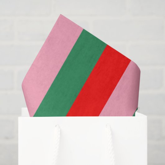 Contemporary Christmas Stripes  薄葉紙 (ギフトバッグ)
