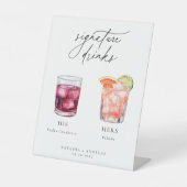 Contemporary Cocktails Signature Drinks 台座サイン (正面)