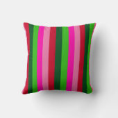 Contemporary Colors Christmas Stripes  クッション (裏面)