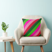 Contemporary Colors Christmas Stripes  クッション (椅子)
