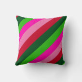 Contemporary Colors Christmas Stripes  クッション (裏面)