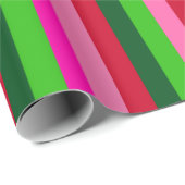 Contemporary Colors Christmas Stripes ラッピングペーパー (ロールコーナー)