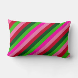 Contemporary Colors Christmas Stripes  ランバークッション