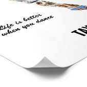 Contemporary Dance Photo Collage Senior Gift ポスター (角)