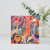 Contemporary exotic animals and birds 1 pink カード (スタンド正面)