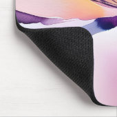 Contemporary Floral Optional Custom Name マウスパッド (コーナー)