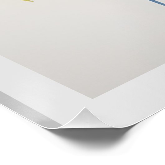 Contemporary Floral Wall Decor Art # 1 ポスター (コーナー)