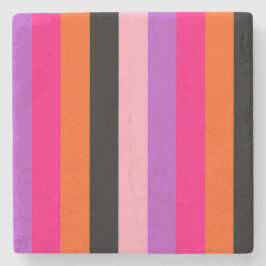 Contemporary Halloween Stripes  ストーンコースター