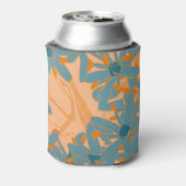 Contemporary Leaf Design in Peach 缶クーラー (缶裏面)