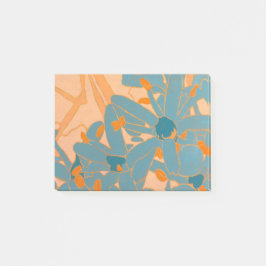 Contemporary Leaf Design Peach ポストイット
