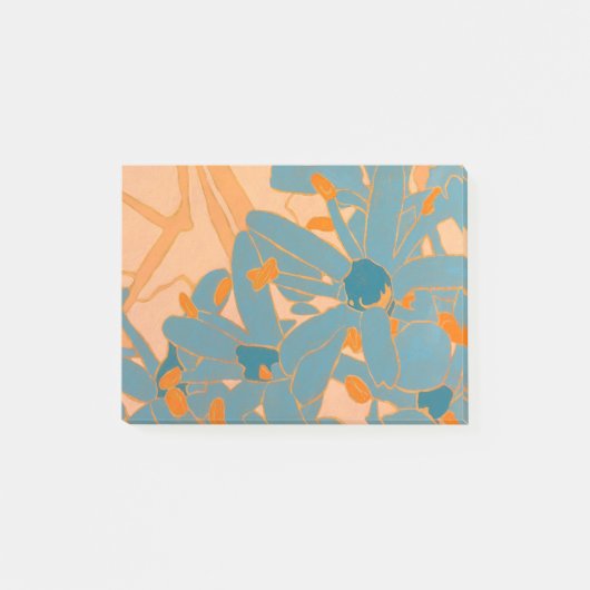 Contemporary Leaf Design Peach ポストイット (正面)
