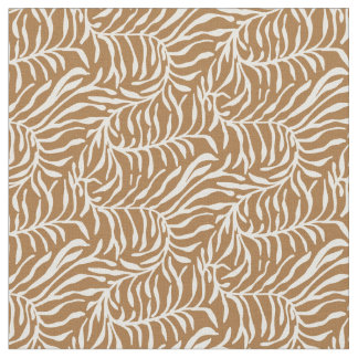 Contemporary leaves bold country Matisse brown ファブリック